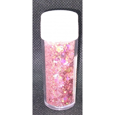 glitter holographic rose red